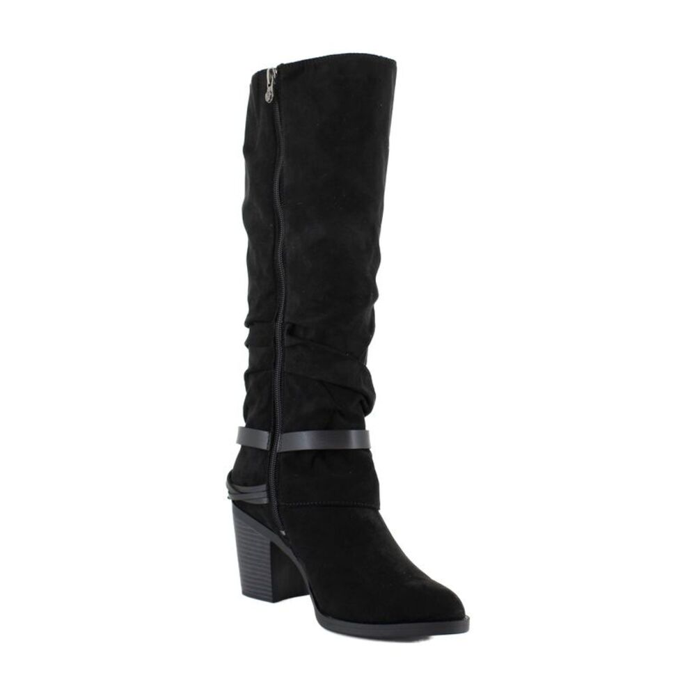 Blowfish Carey Black Microsuede